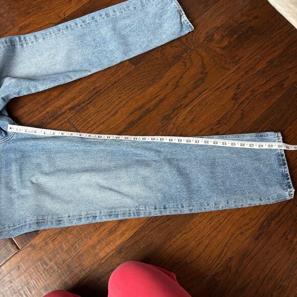 Agolde 90’s Pinch Waist High Rise Straight Jeans Navigate Sz 28 - Picture 7 of 12